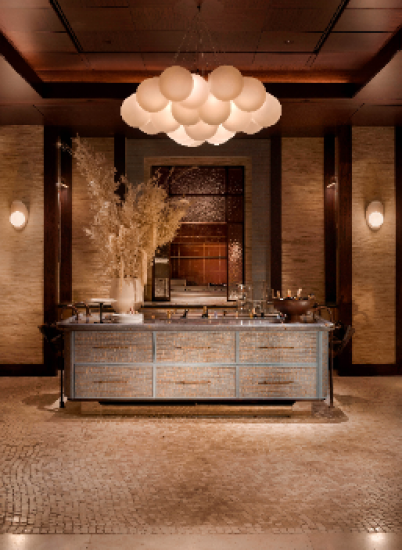 Spatial fluidity and a layered experience Luxury Restaurant, Istanbul